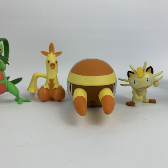 Pokemon Figures Lot Ivysaur Grovyle Wartortle Charmeleon Poke Ball Tomy Figures - Picture 13 of 16